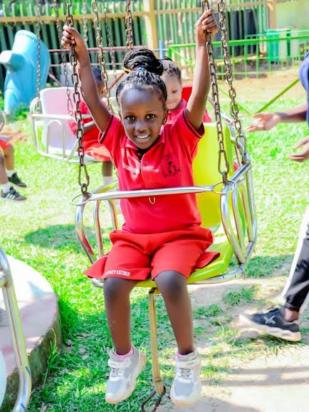 Kindergarten children learning